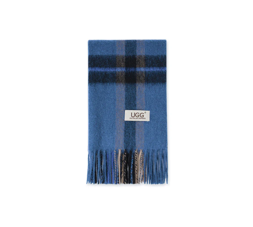 AUSTRALIAN SHEPHERD® 100% Wool Check Scarf Solara - Image 43