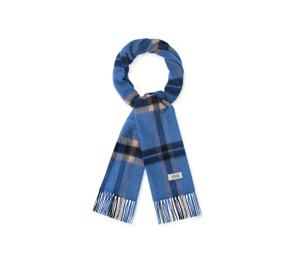 AUSTRALIAN SHEPHERD® 100% Wool Check Scarf Solara - Image 46
