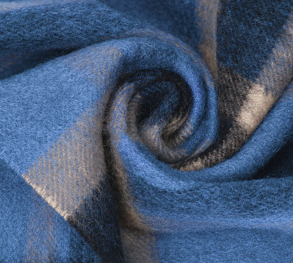 AUSTRALIAN SHEPHERD® 100% Wool Check Scarf Solara - Image 50