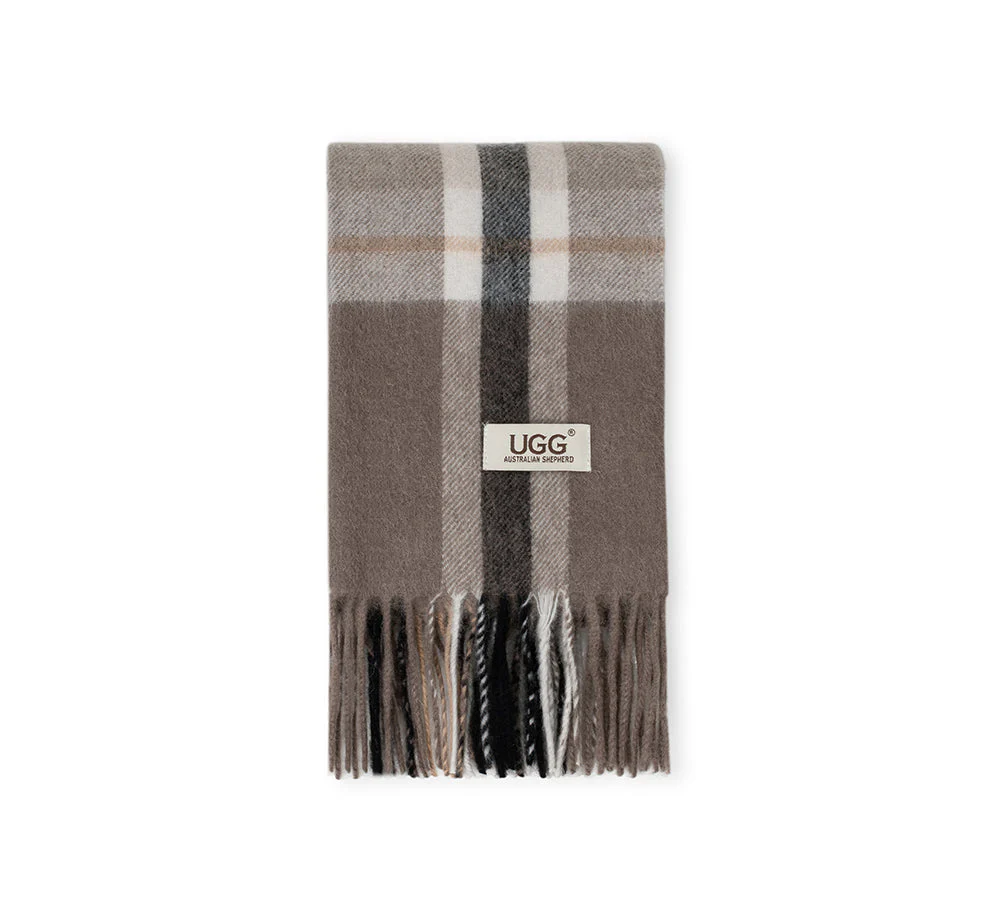 AUSTRALIAN SHEPHERD® 100% Wool Check Scarf Solara - Image 59