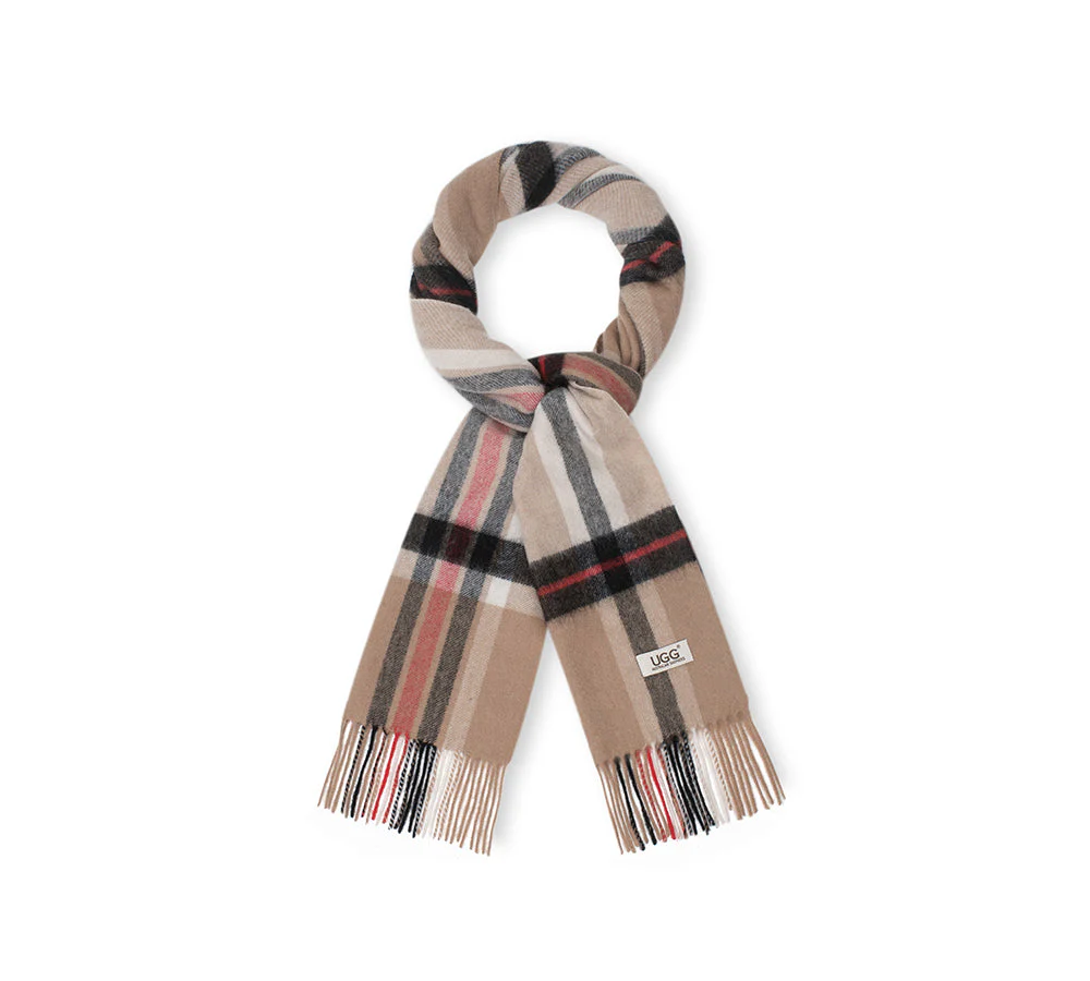 AUSTRALIAN SHEPHERD® 100% Wool Check Scarf Solara - Image 6