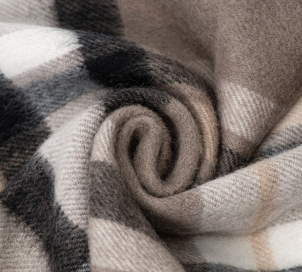 AUSTRALIAN SHEPHERD® 100% Wool Check Scarf Solara - Image 66