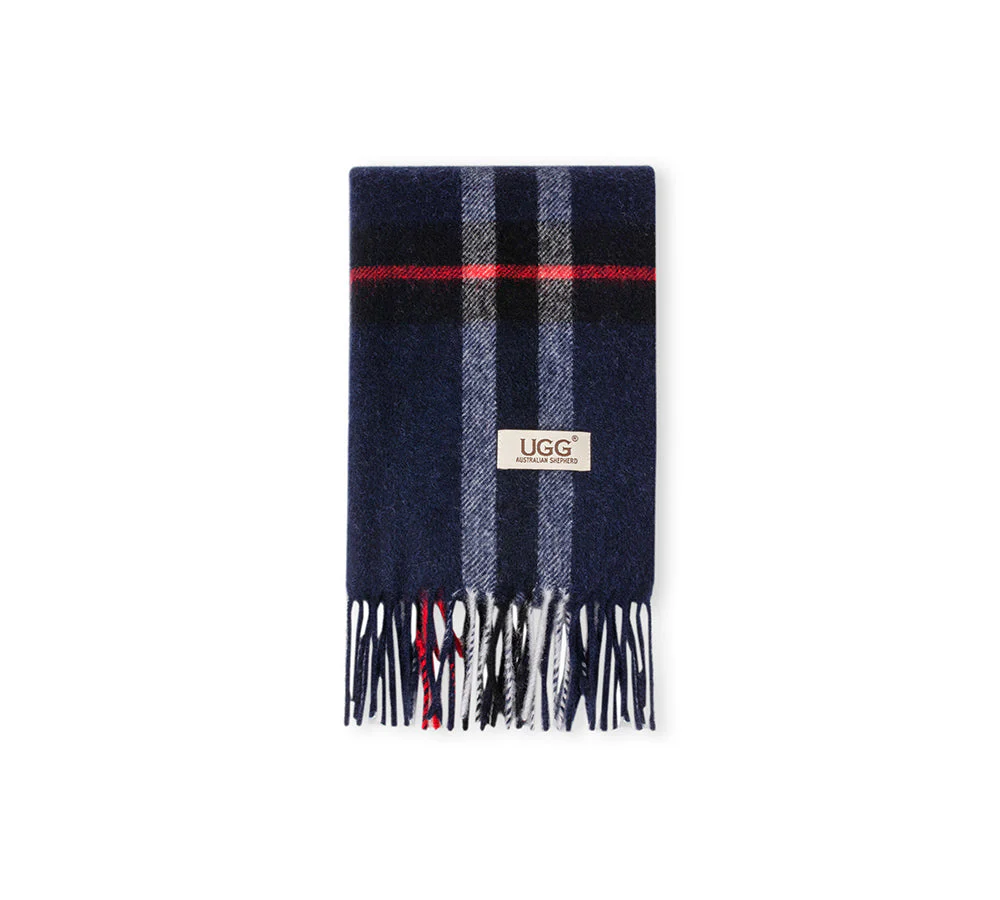 AUSTRALIAN SHEPHERD® 100% Wool Check Scarf Solara - Image 67