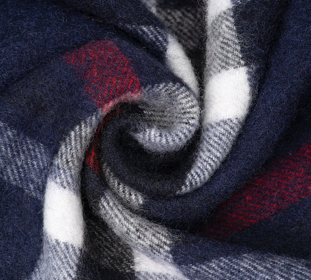 AUSTRALIAN SHEPHERD® 100% Wool Check Scarf Solara - Image 74