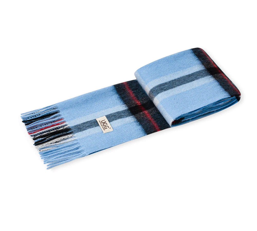 AUSTRALIAN SHEPHERD® 100% Wool Check Scarf Solara - Image 79