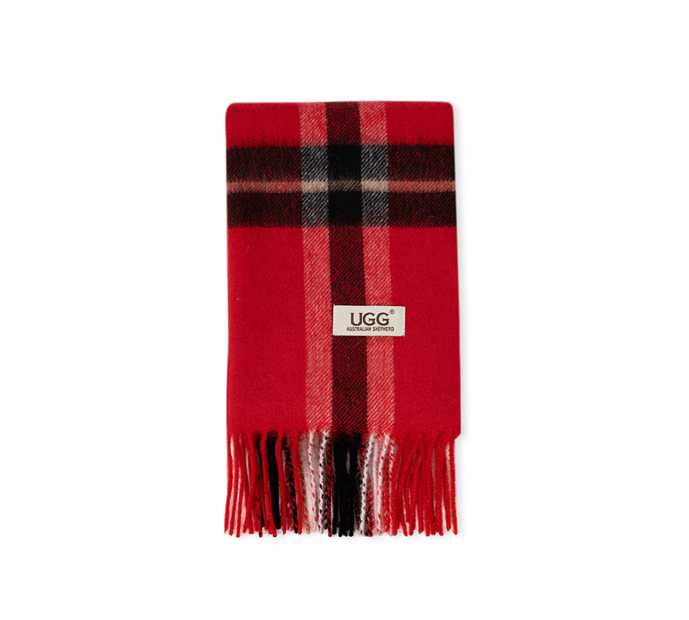 AUSTRALIAN SHEPHERD® 100% Wool Check Scarf Solara - Image 91