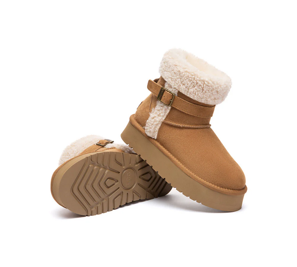 UGG Boots Women Shearling Platform Mini Nordel - Image 3
