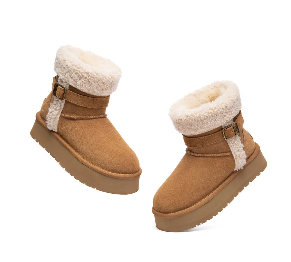 UGG Boots Women Shearling Platform Mini Nordel - Image 5