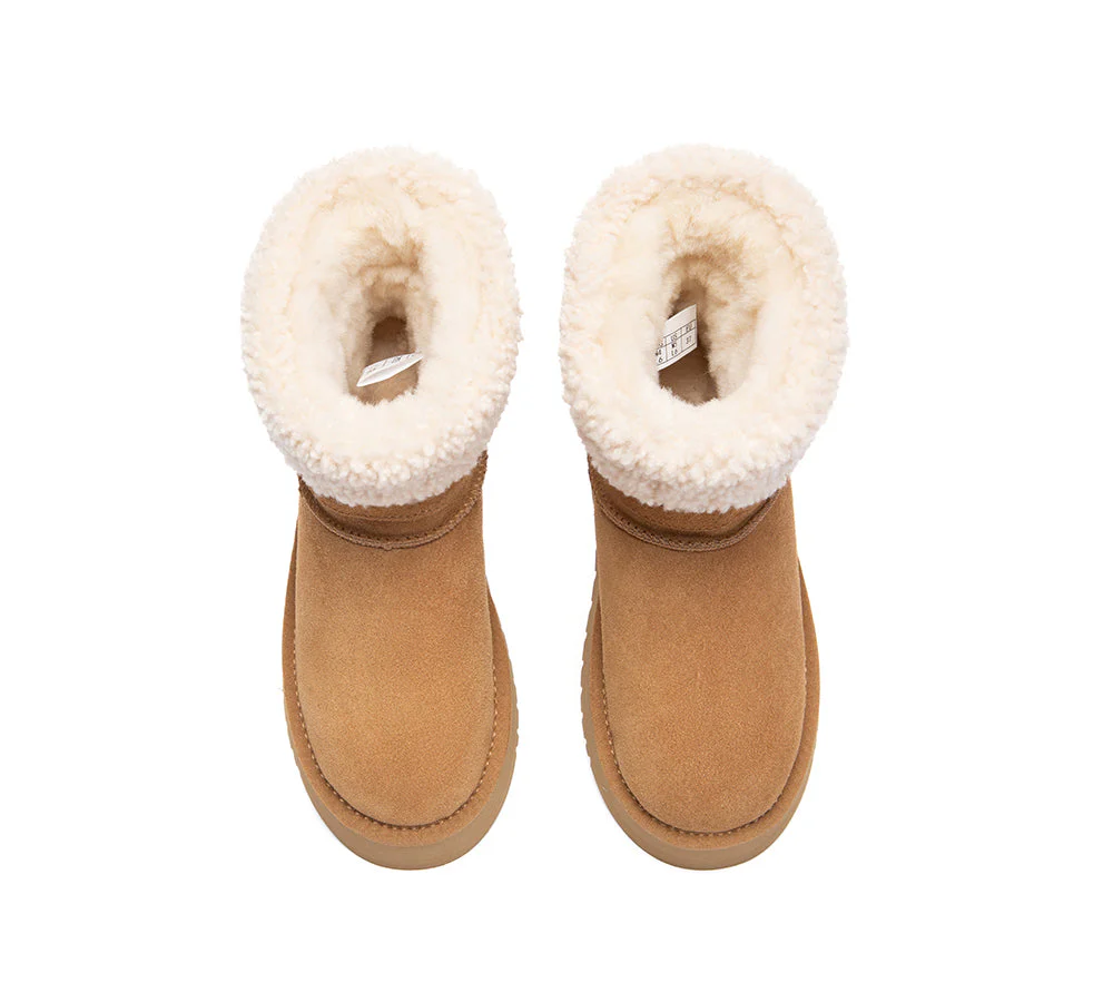 UGG Boots Women Shearling Platform Mini Nordel - Image 6