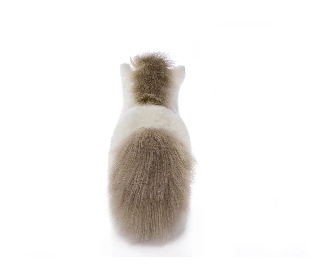 Cute Fluffy Sheepskin Wool Pony Toy Alvara - Image 4