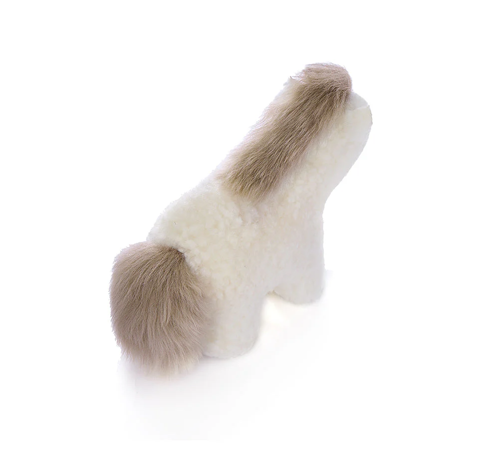 Cute Fluffy Sheepskin Wool Pony Toy Alvara - Image 5