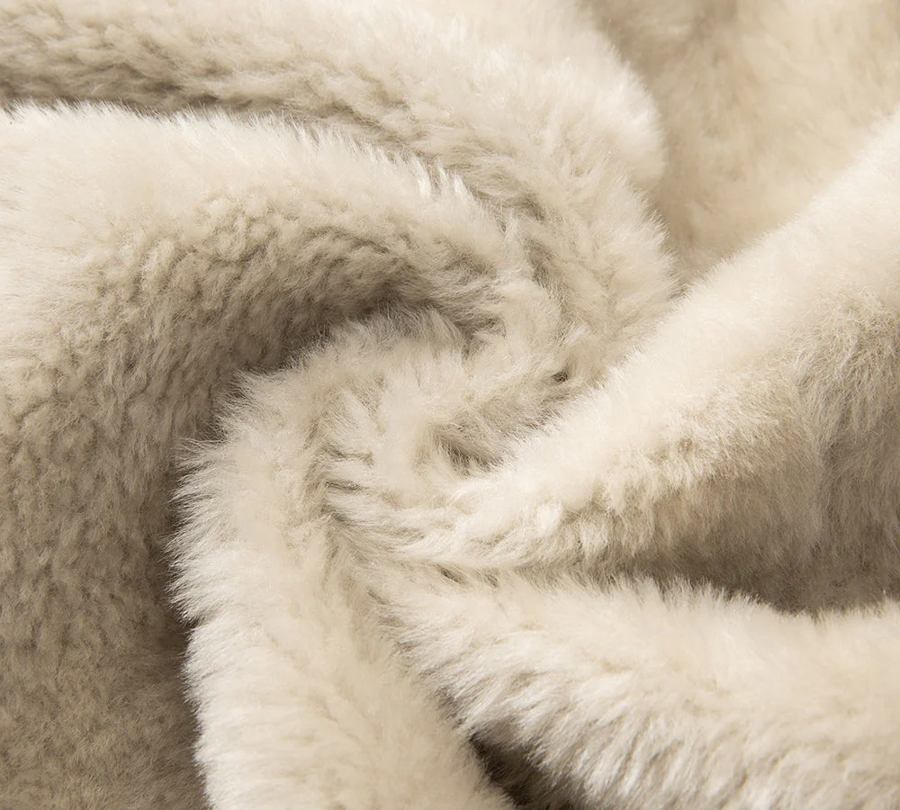 Double Faced Sheepskin Wool Reversible Jacket Vanea - Image 9