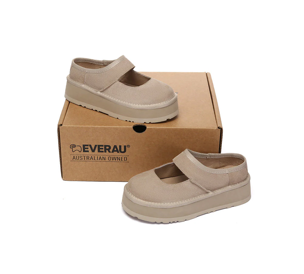 EVERAU® Women Leather Mary Jane Platform Sandals Moana - Image 10