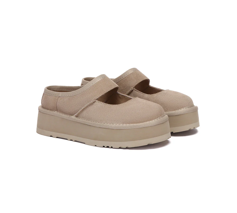 EVERAU® Women Leather Mary Jane Platform Sandals Moana - Image 8