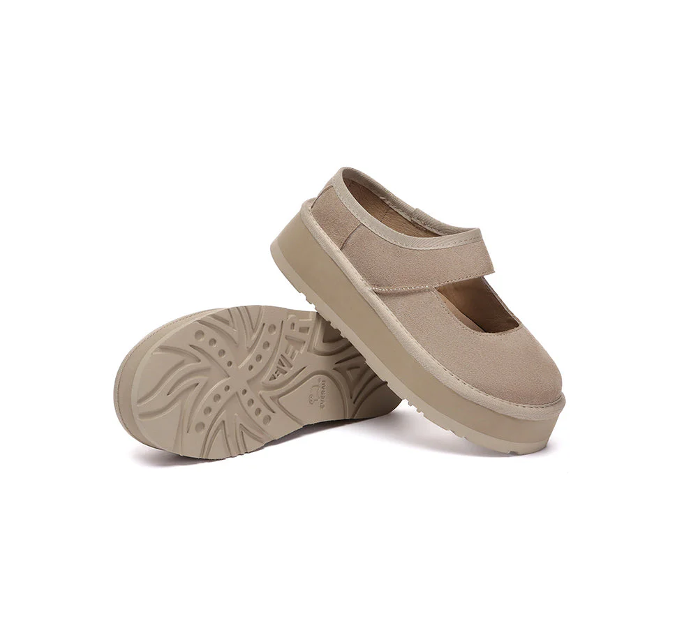 EVERAU® Women Leather Mary Jane Platform Sandals Moana - Image 9