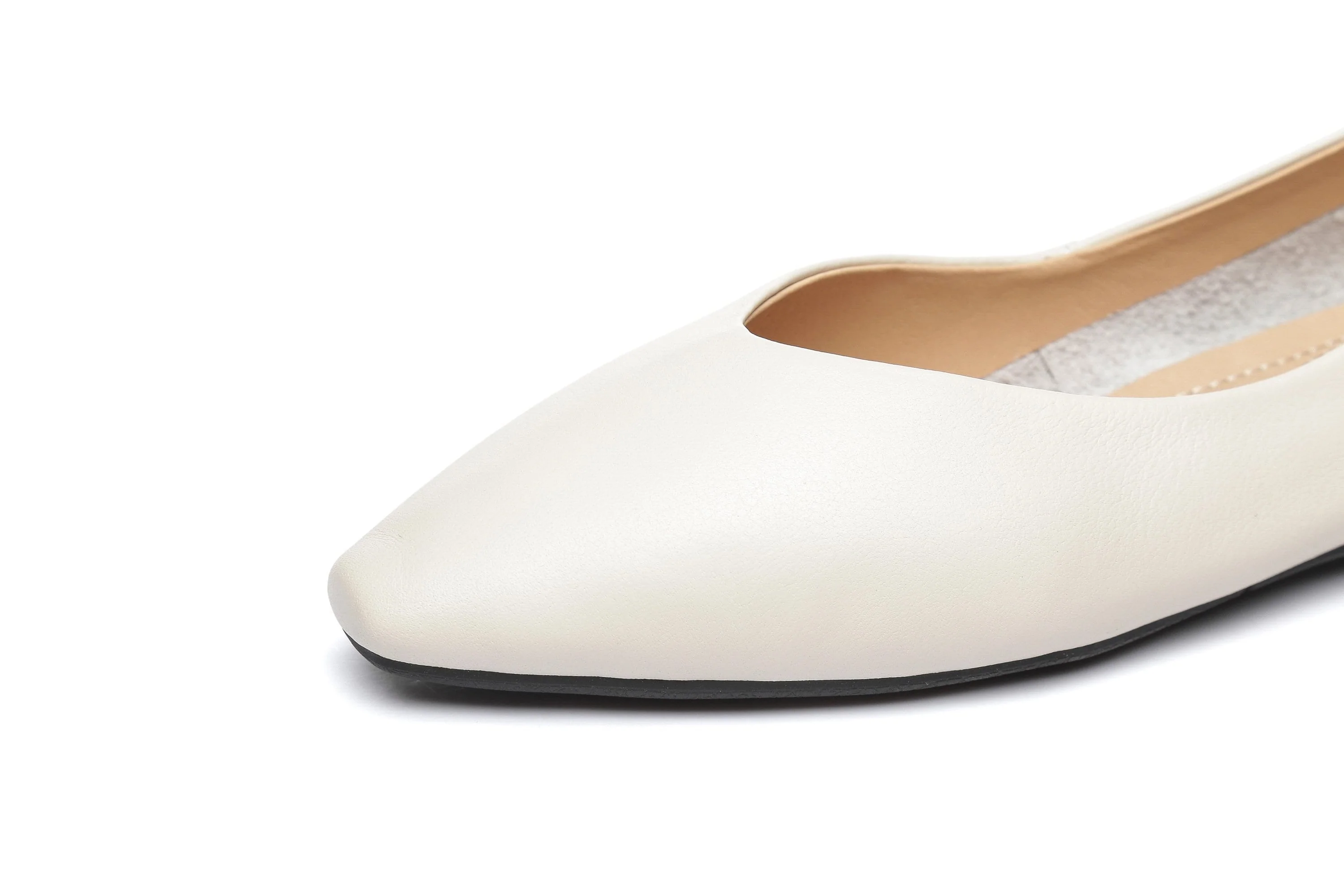 Everly Leather Pointed Toe Ballet Flats - Image 12