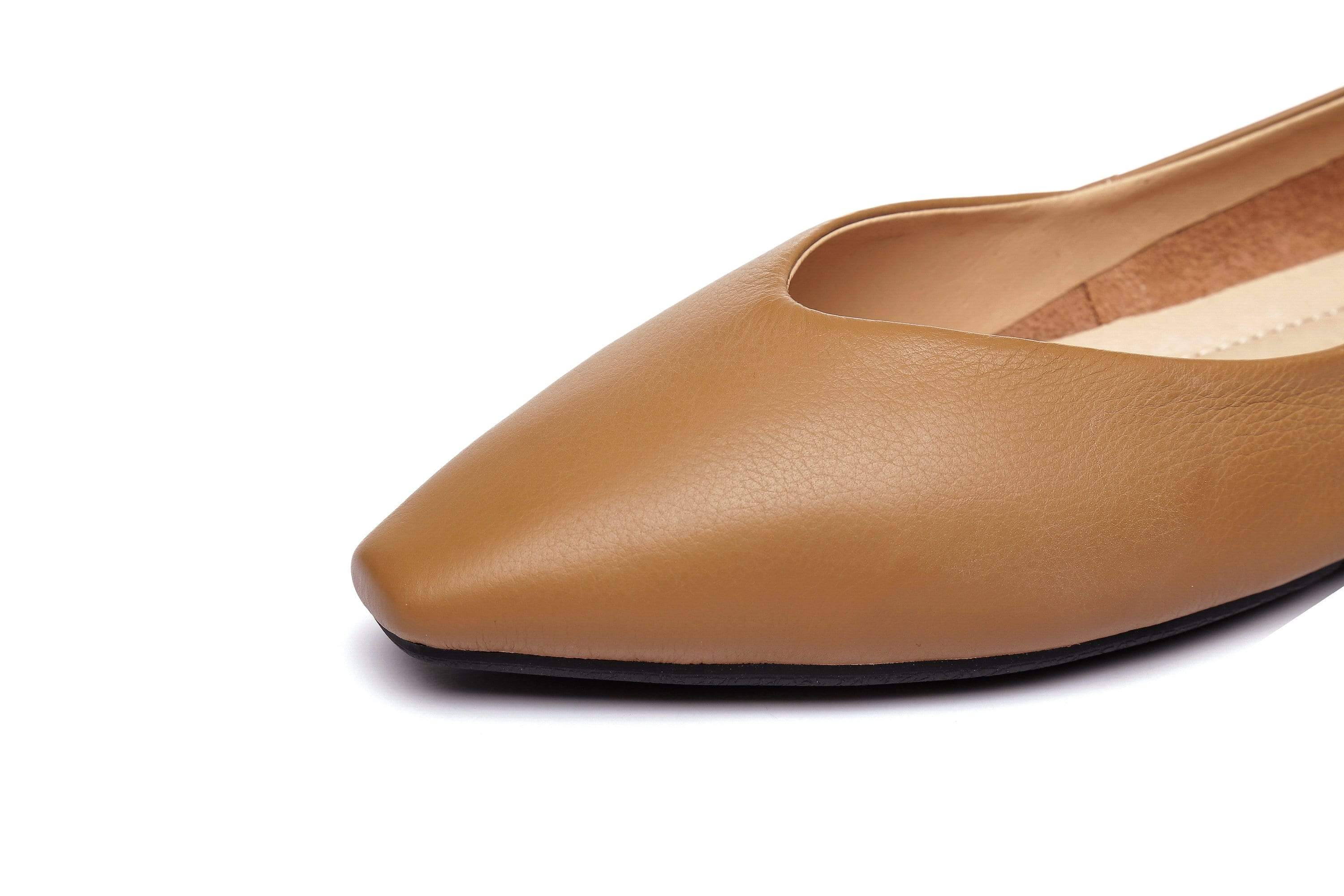 Everly Leather Pointed Toe Ballet Flats - Image 19