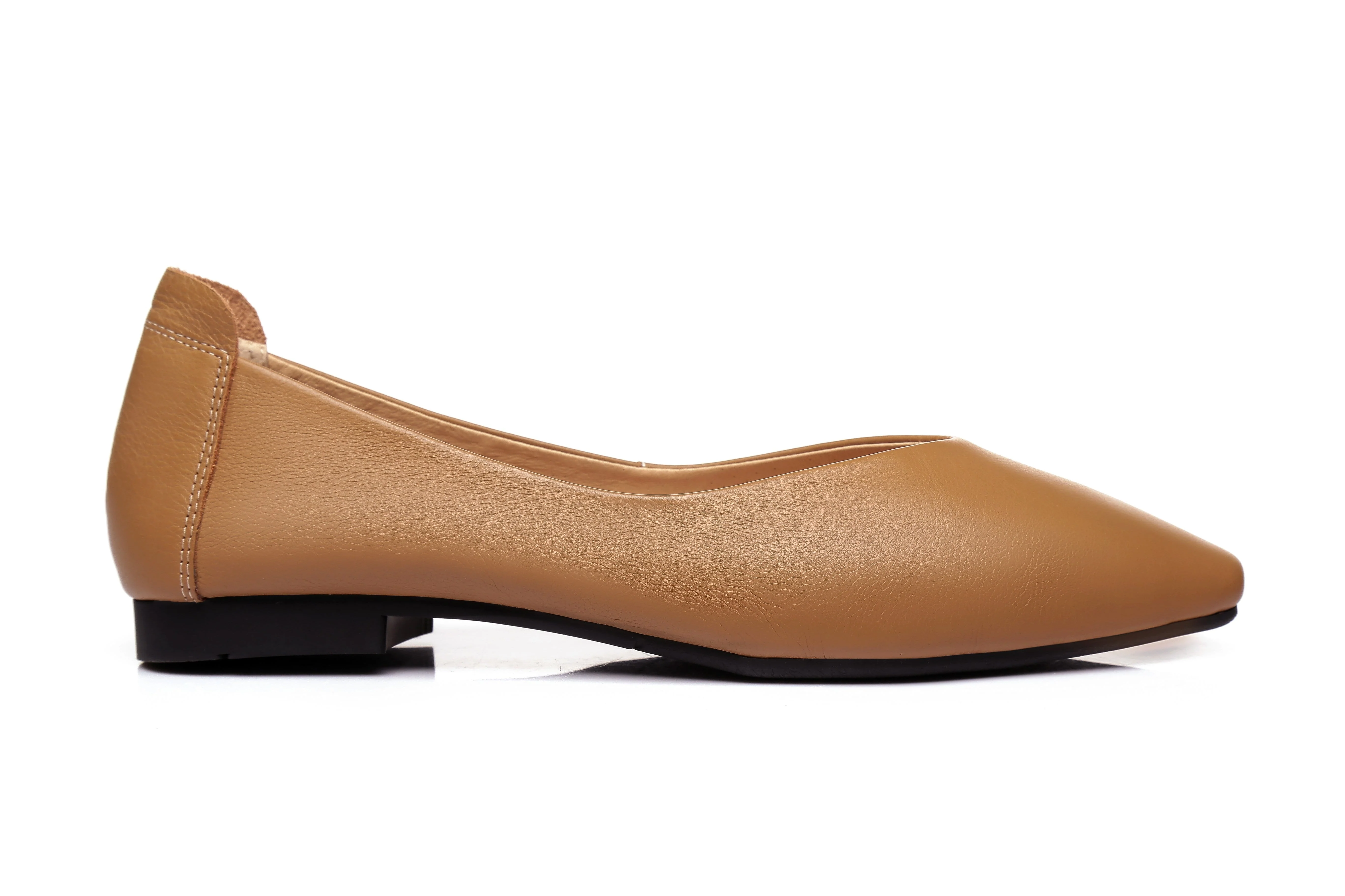 Everly Leather Pointed Toe Ballet Flats - Image 22