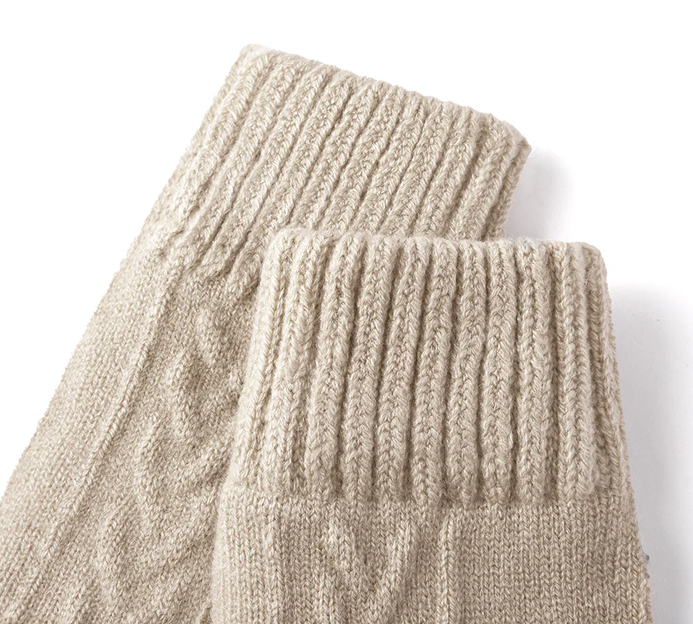 Fingerless Ultra Plush Knit Gloves - Image 10