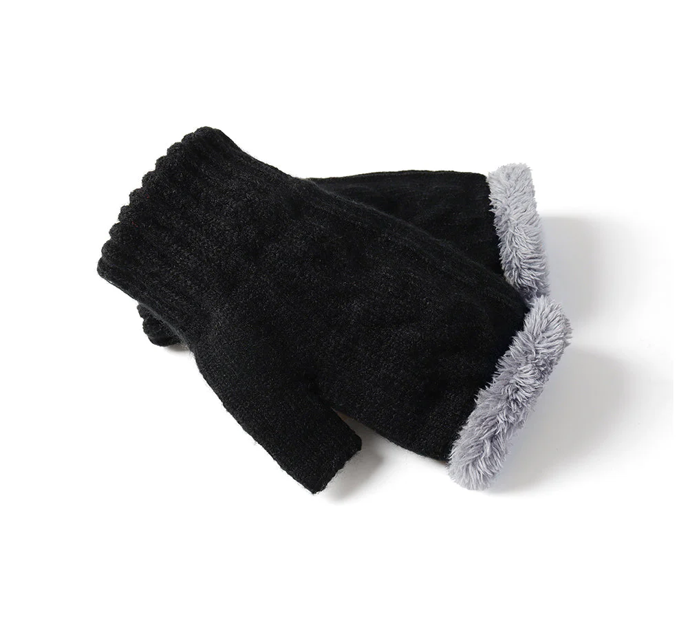 Fingerless Ultra Plush Knit Gloves - Image 15