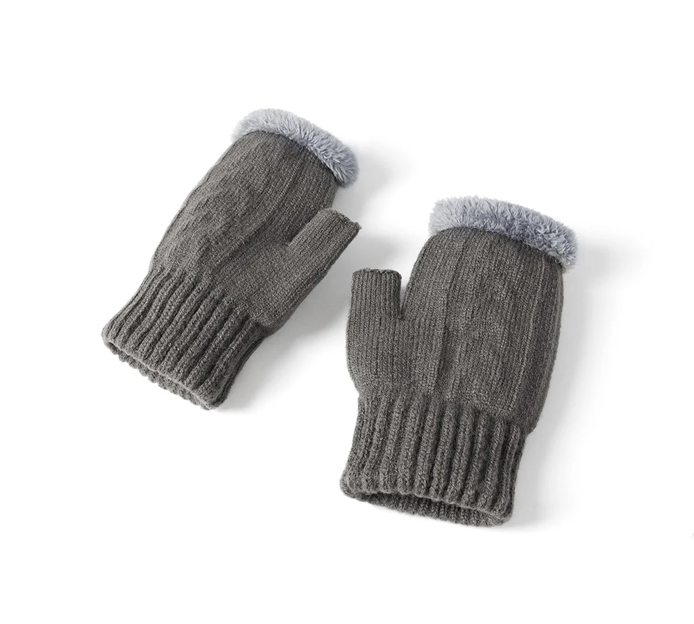 Fingerless Ultra Plush Knit Gloves - Image 20