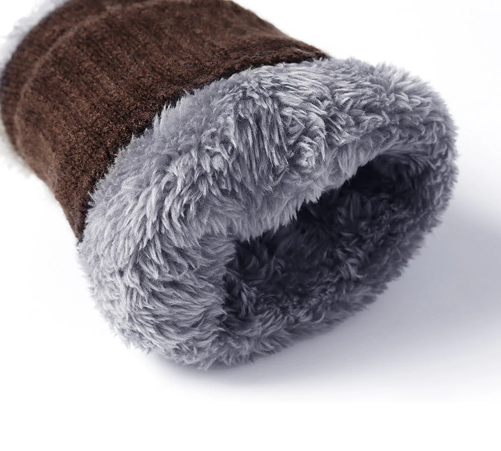Fingerless Ultra Plush Knit Gloves - Image 29