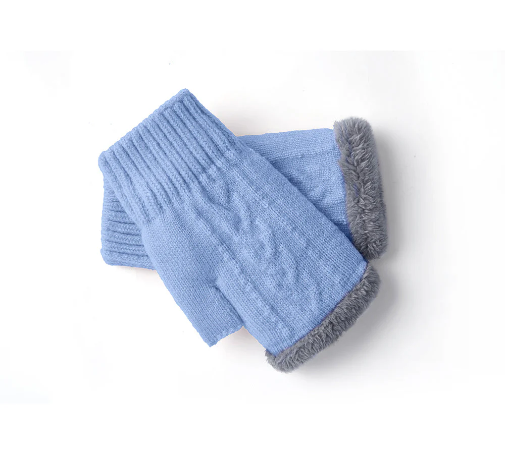 Fingerless Ultra Plush Knit Gloves - Image 33