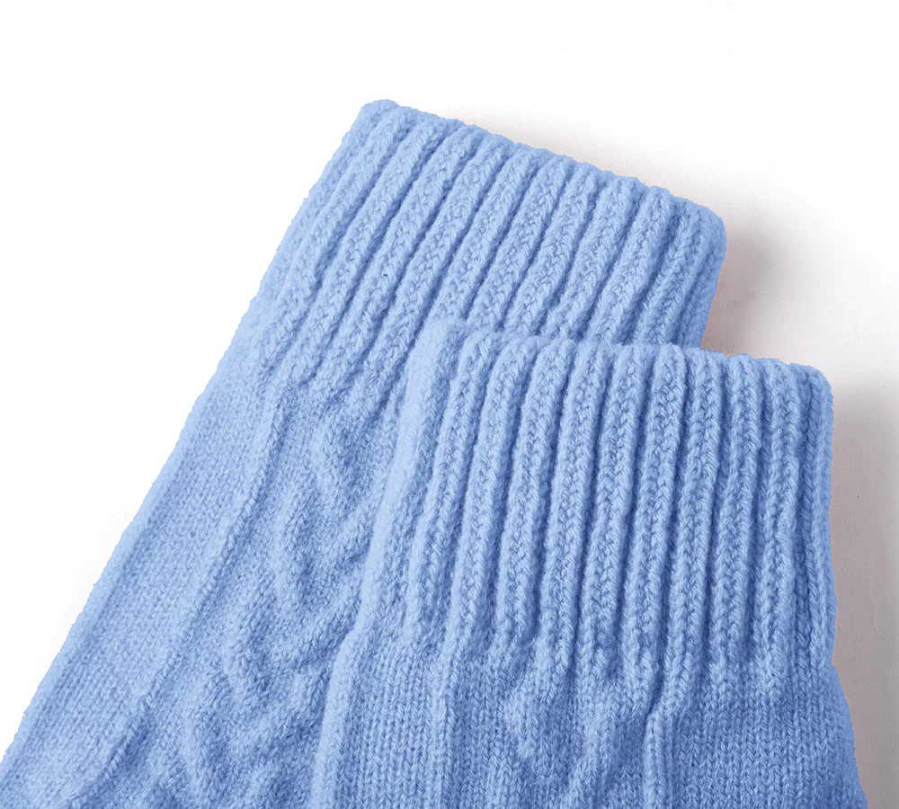 Fingerless Ultra Plush Knit Gloves - Image 34