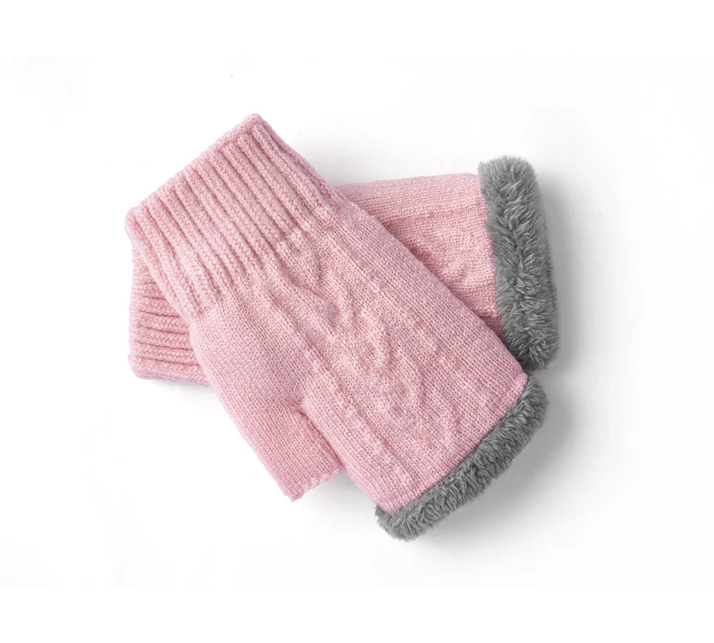 Fingerless Ultra Plush Knit Gloves - Image 39