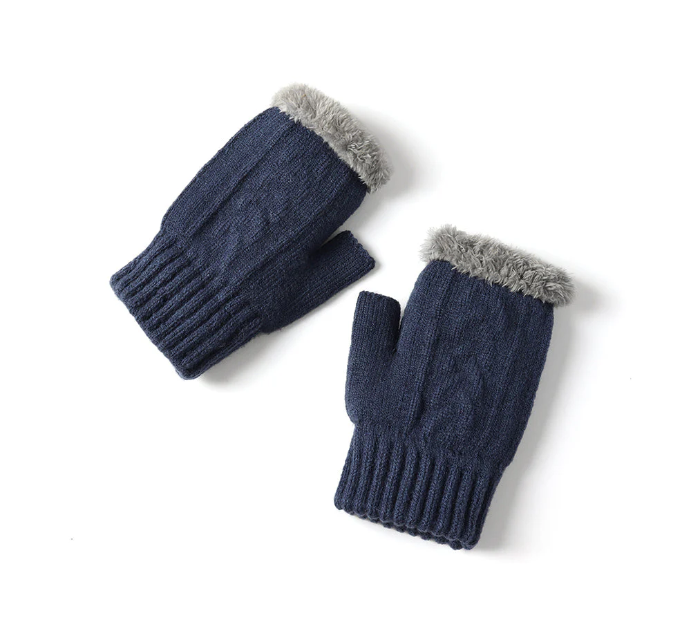 Fingerless Ultra Plush Knit Gloves - Image 44
