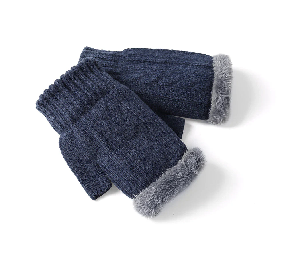 Fingerless Ultra Plush Knit Gloves - Image 45