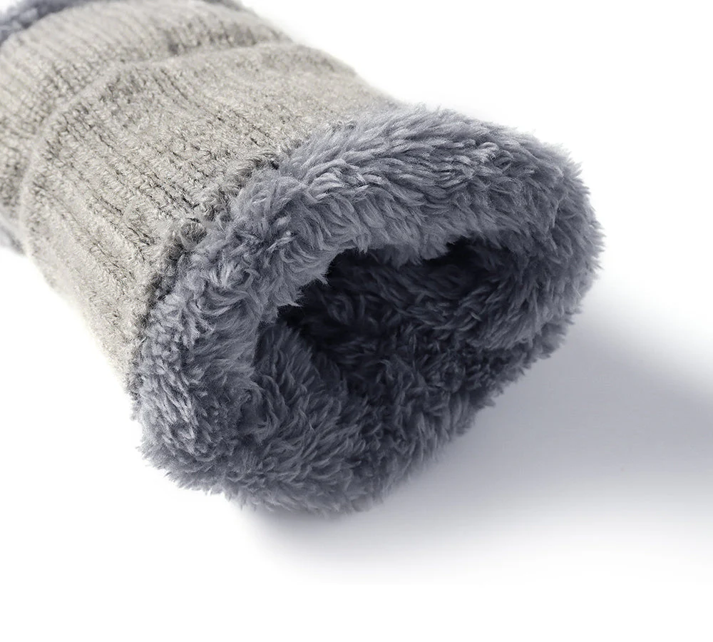Fingerless Ultra Plush Knit Gloves - Image 5