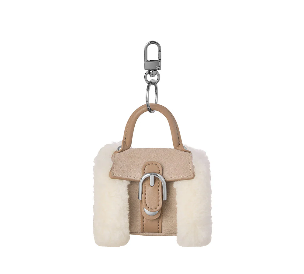 Fluffy Bag Charm Mini Case Nori - Image 11