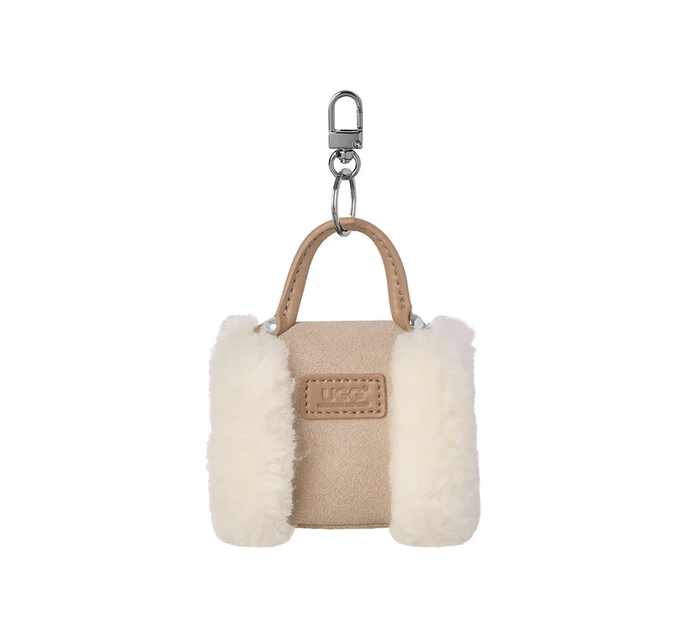 Fluffy Bag Charm Mini Case Nori - Image 12