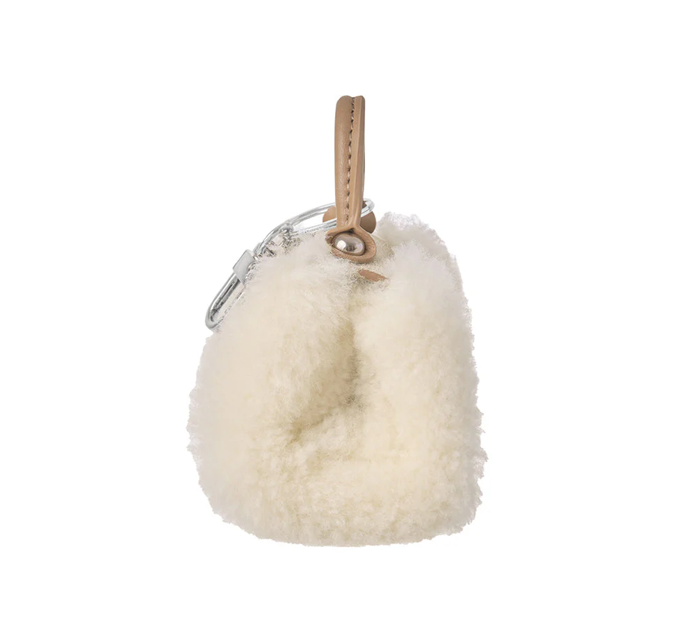 Fluffy Bag Charm Mini Case Nori - Image 14