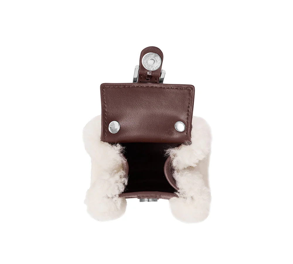 Fluffy Bag Charm Mini Case Nori - Image 25