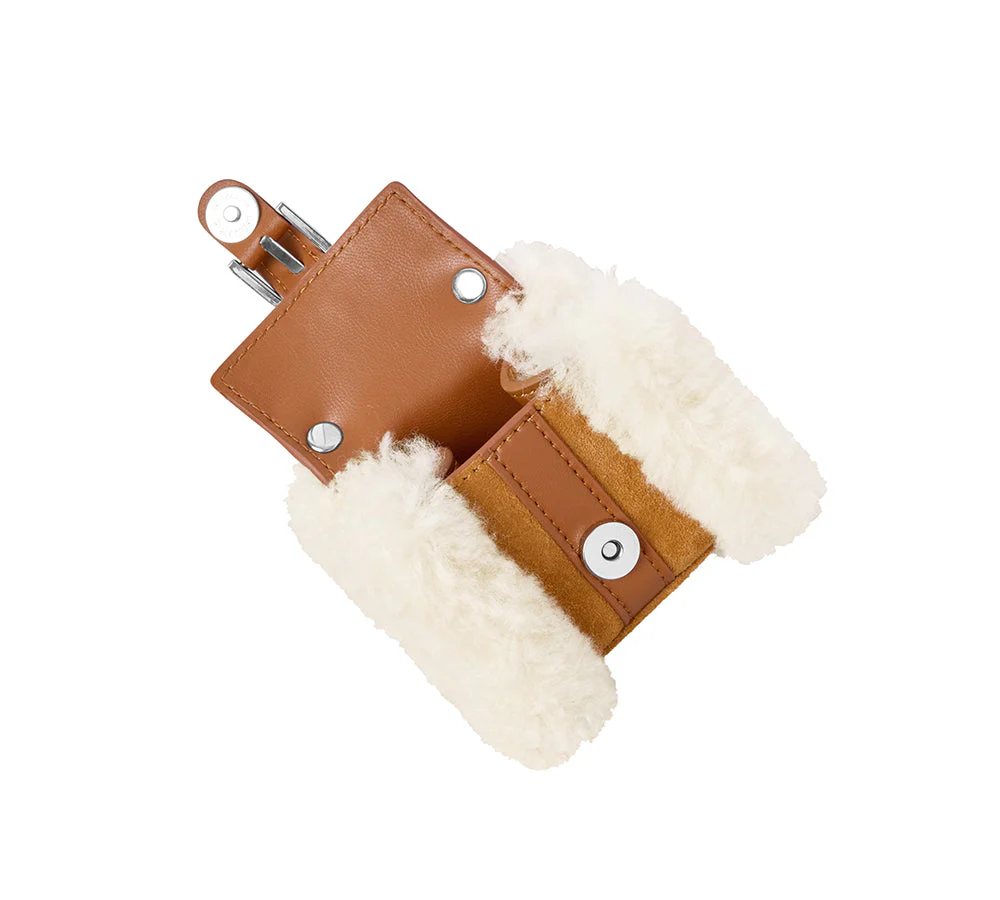 Fluffy Bag Charm Mini Case Nori - Image 7