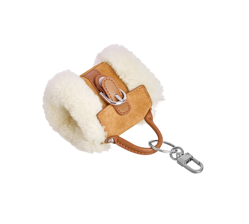 Fluffy Bag Charm Mini Case Nori - Image 8