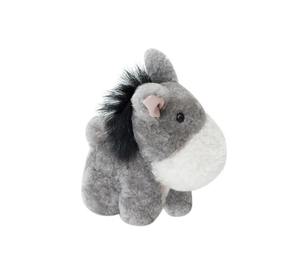 Fluffy Plush Donkey Companion Moofy Keyring - Image 3