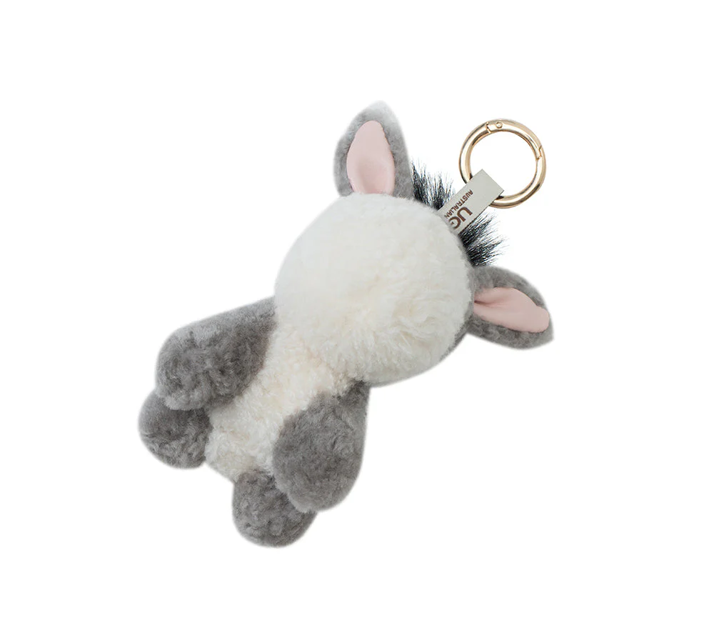 Fluffy Plush Donkey Companion Moofy Keyring - Image 7