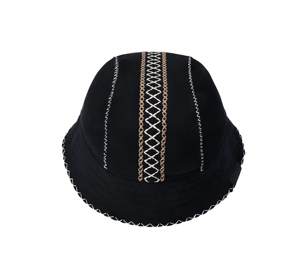 Fluffy Sheepskin Wool Bucket Hat Nuttoa - Image 10