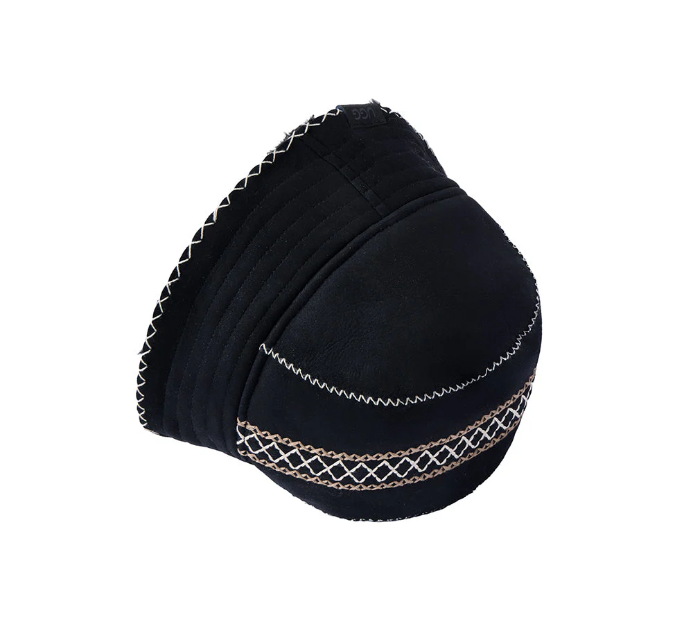 Fluffy Sheepskin Wool Bucket Hat Nuttoa - Image 11