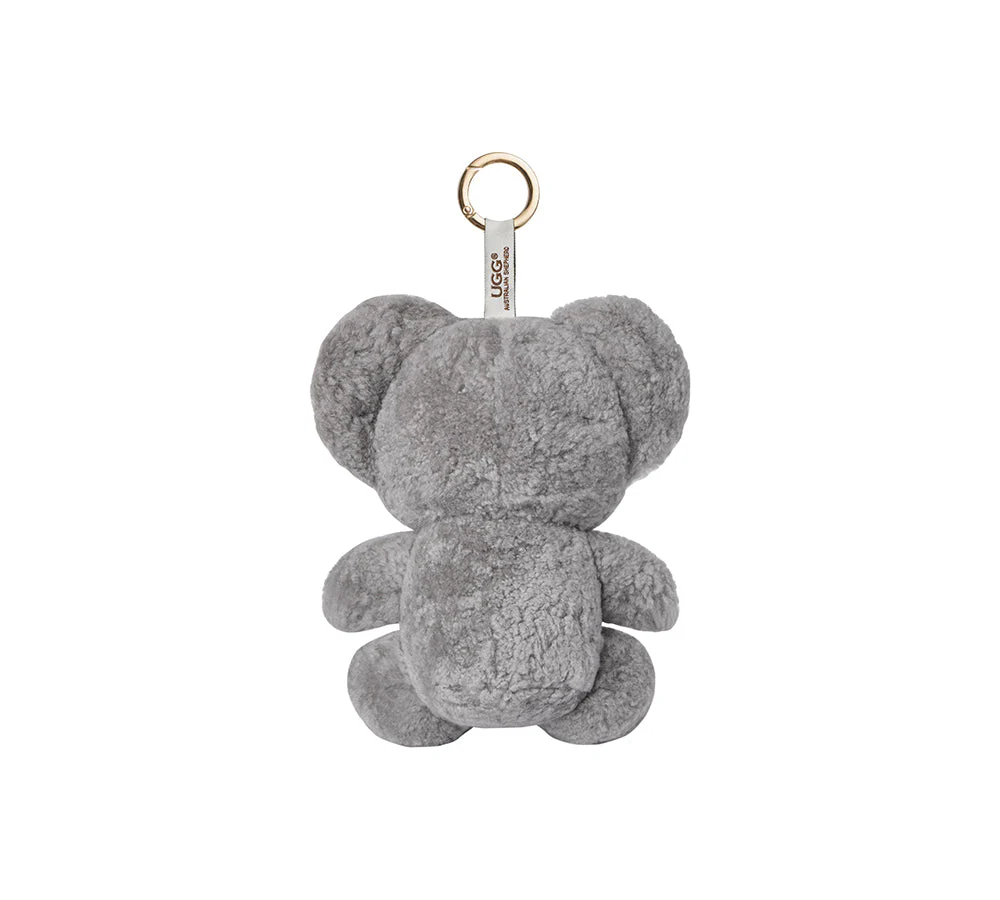 Fluffy Sheepskin Wool Koala Keyring Koobi - Image 3
