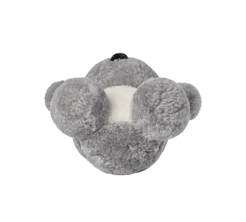 Fluffy Sheepskin Wool Koala Keyring Koobi - Image 5