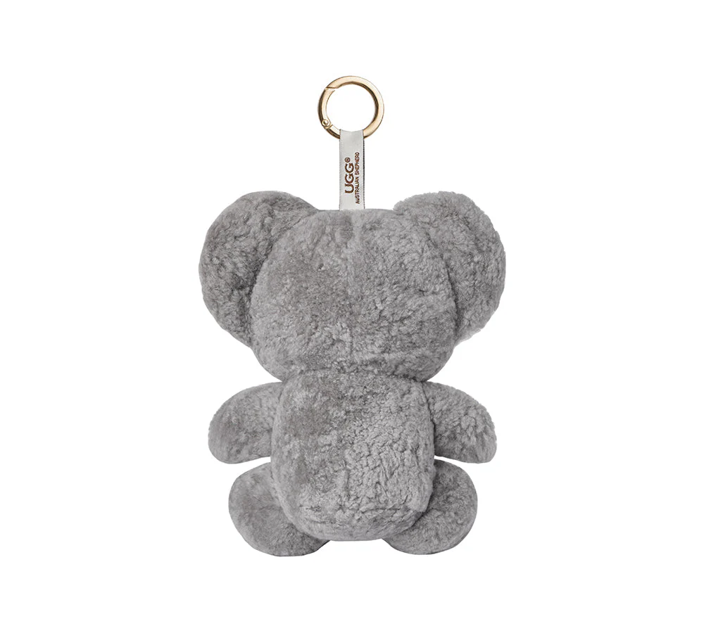 Fluffy Sheepskin Wool Large Koala Keyring Koobi - Image 3