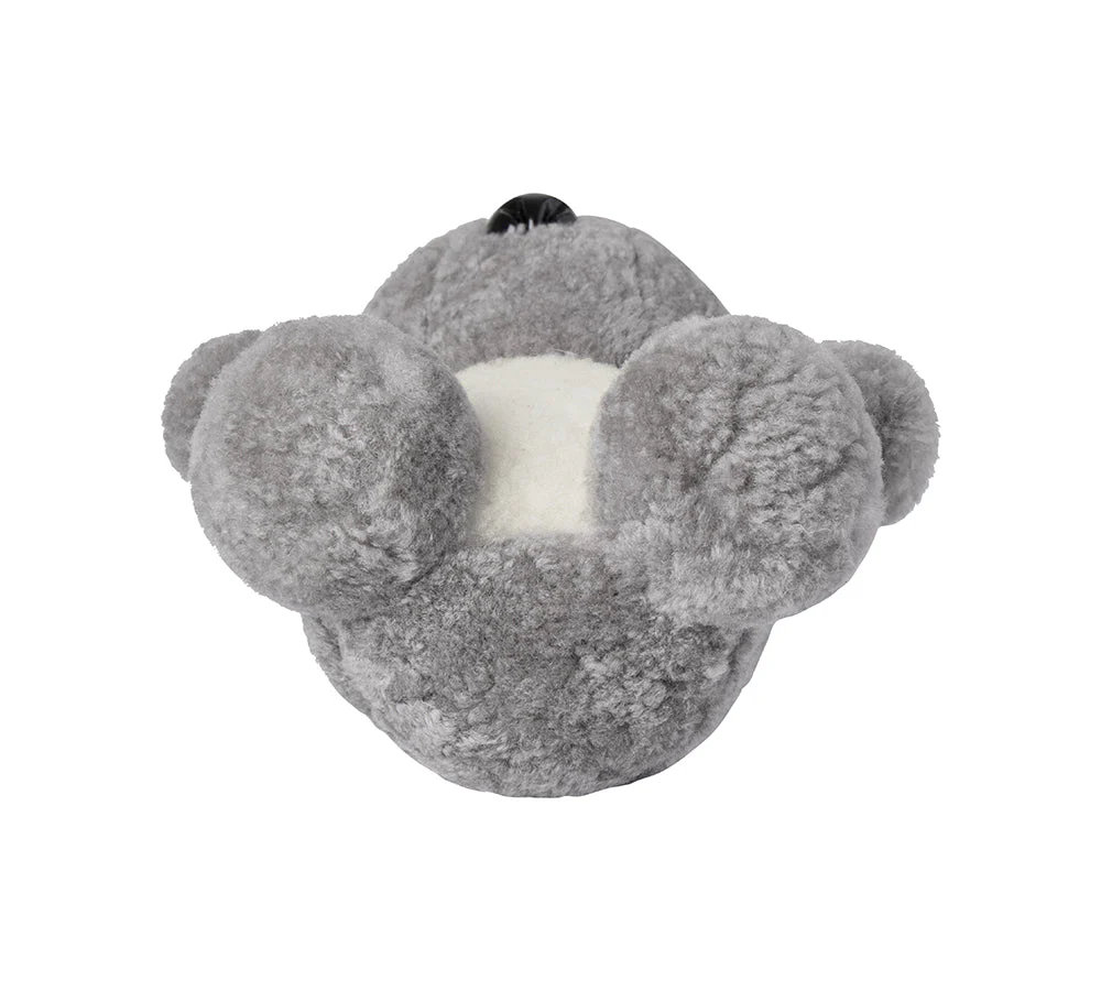 Fluffy Sheepskin Wool Large Koala Keyring Koobi - Image 5