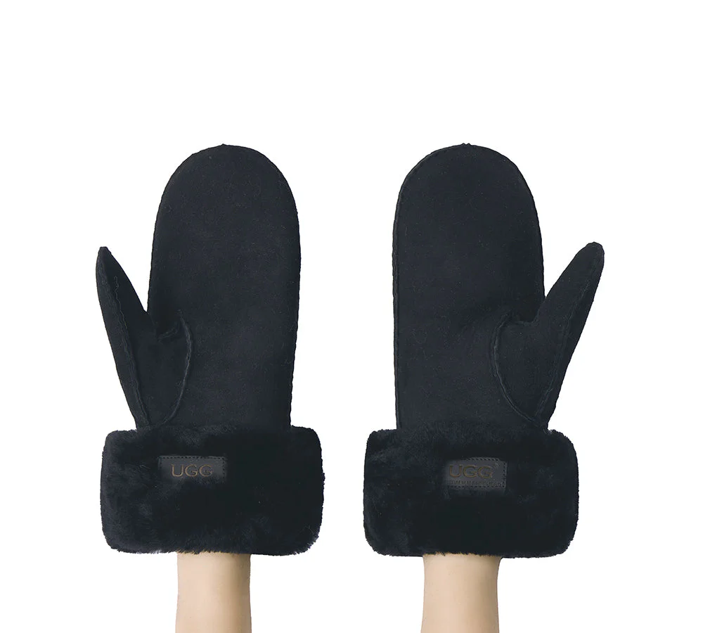 Fluffy Sheepskin Wool Mittens Nuttoa - Image 15