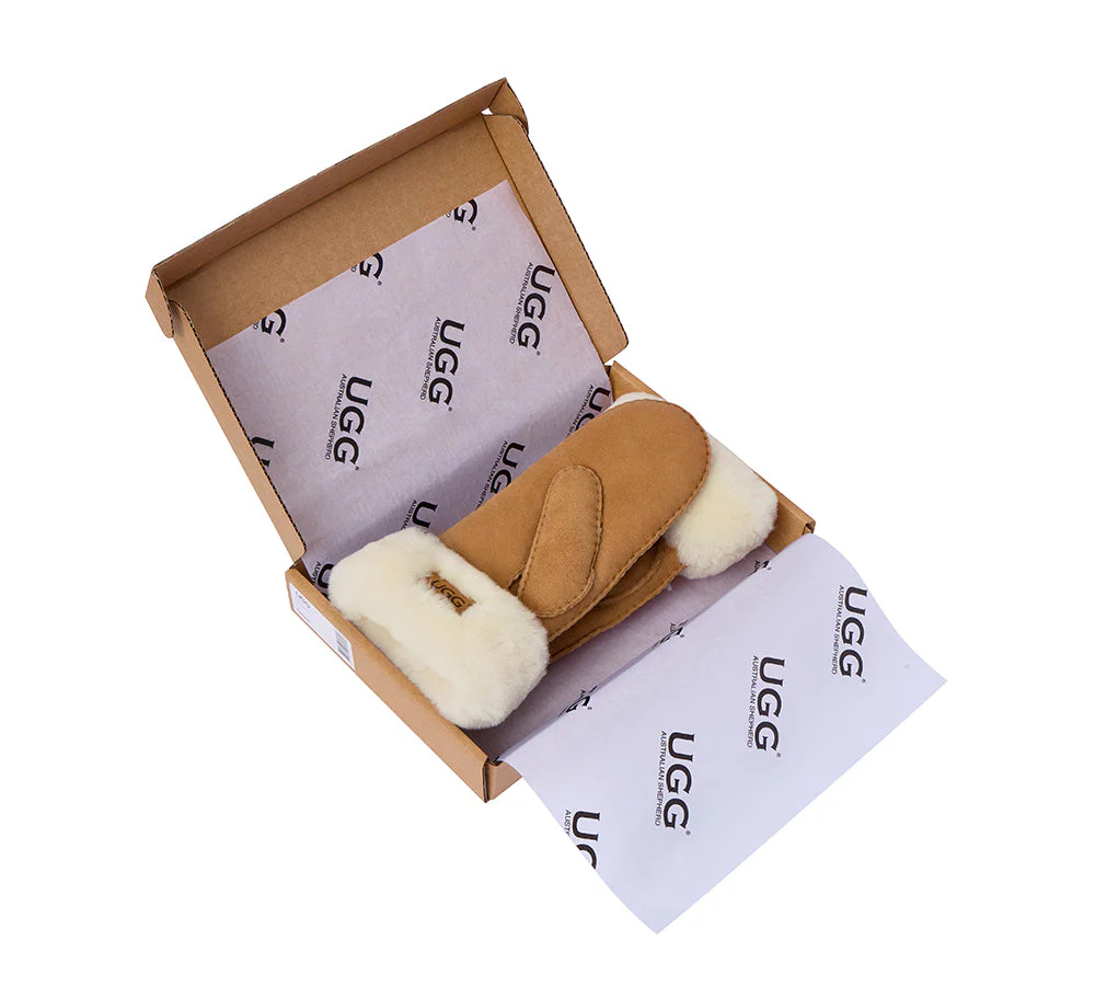 Fluffy Sheepskin Wool Mittens Nuttoa - Image 5