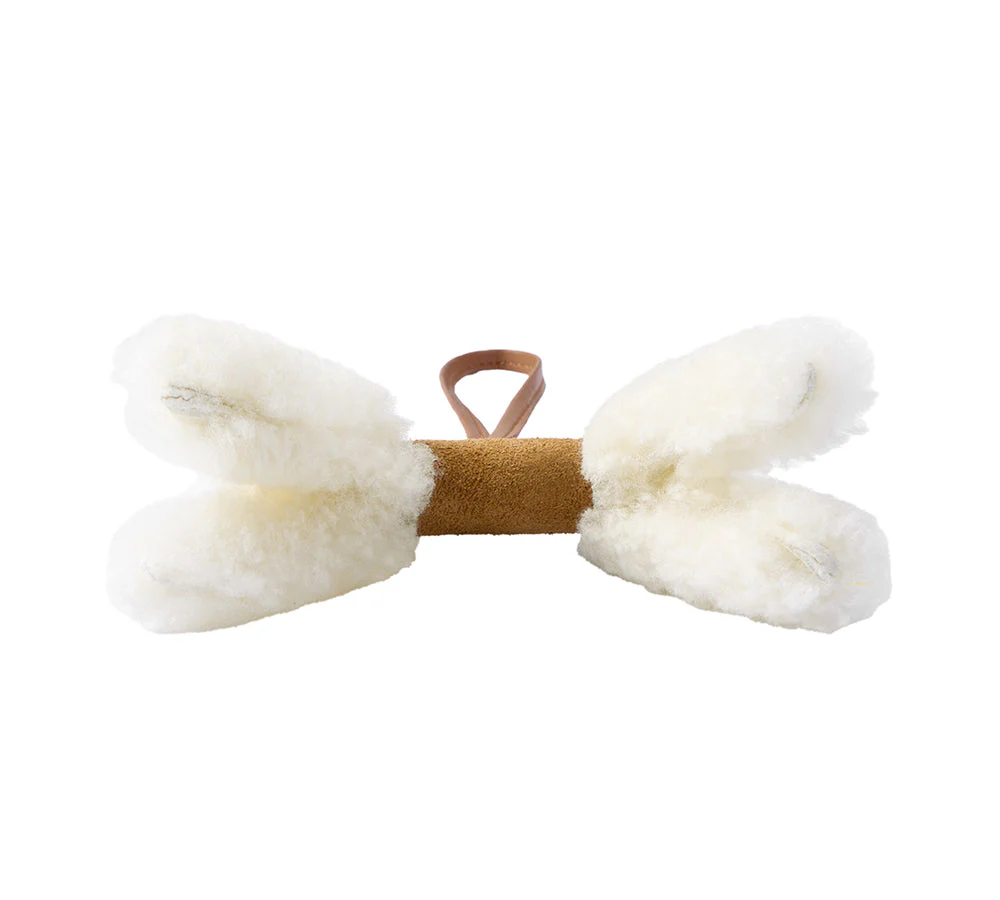 Fluffy Wool Dog Bag Charm Snowlo - Image 4