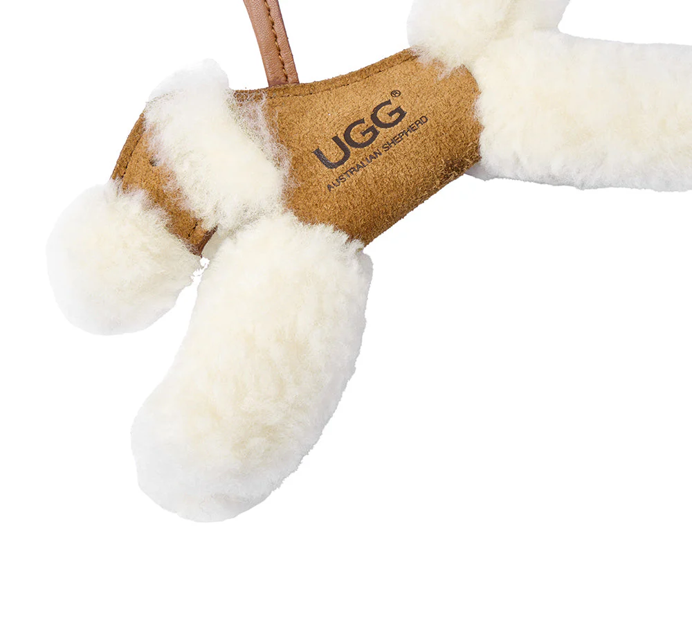 Fluffy Wool Dog Bag Charm Snowlo - Image 6